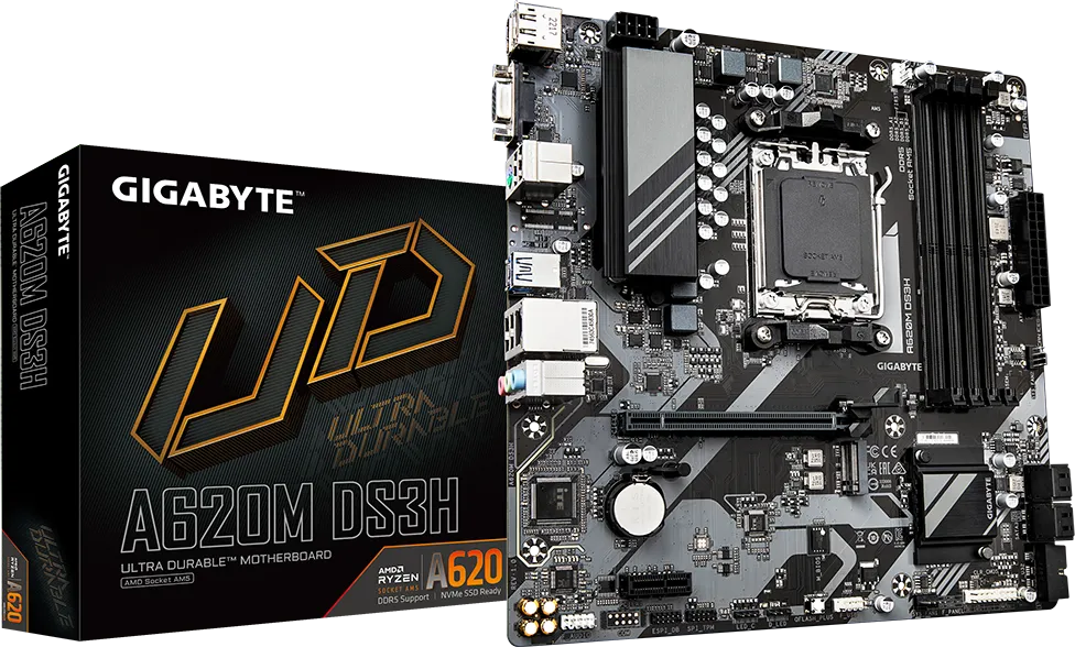 Placa de baza Gigabyte A620M DS3H, Socket AM5, DDR5, Micro-ATX