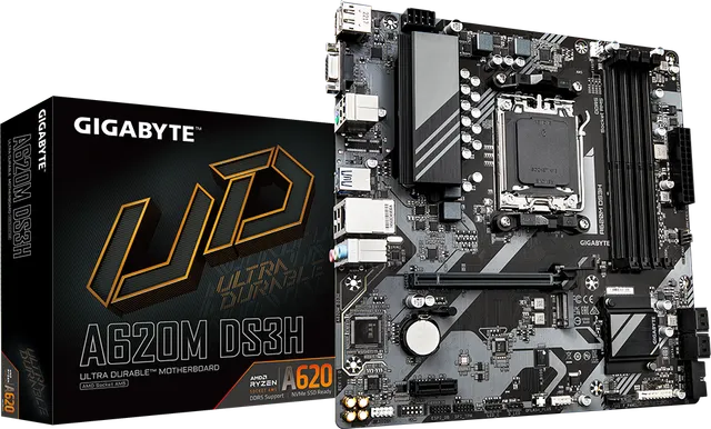 Placa de baza Gigabyte A620M DS3H, Socket AM5, DDR5, Micro-ATX
