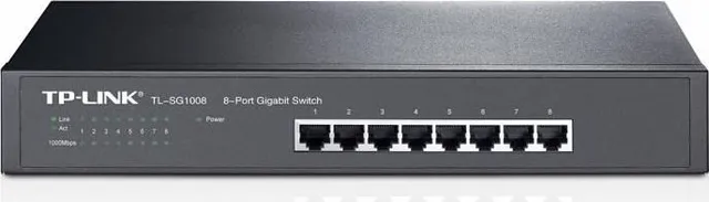 Switch TP-Link TL-SG1008, 8 port, 10/100/1000 Mbps