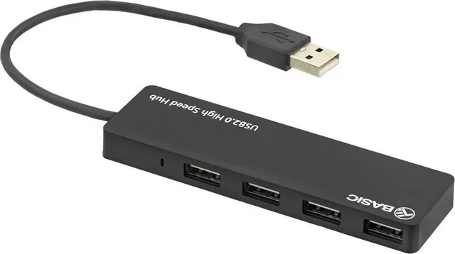 Hub USB Tellur TLL321041, USB-A, 4 porturi, Negru