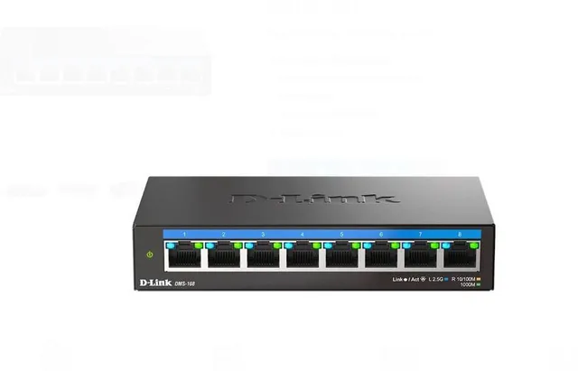 Switch D-Link DMS-108, 8 porturi, 2.5G