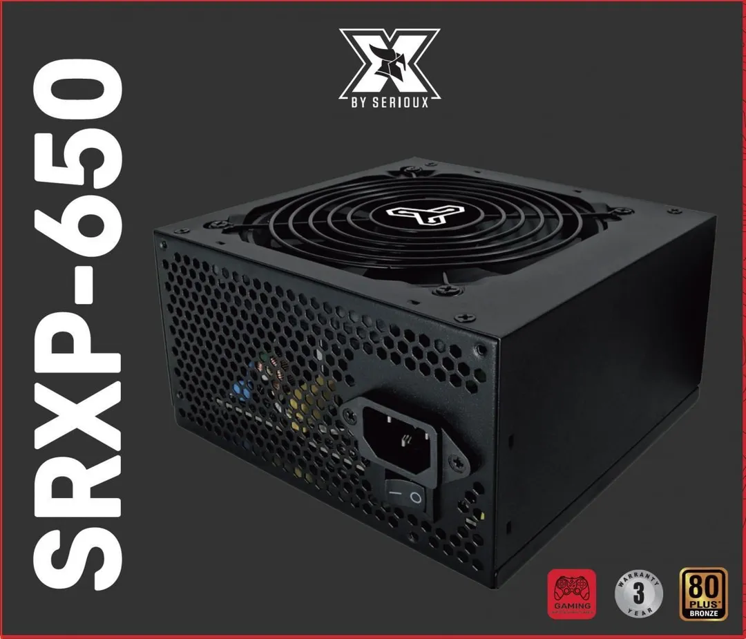 Sursa Serioux Energy 650W, 80+ Bronze, Ventilator 12cm, ATX, material metal
