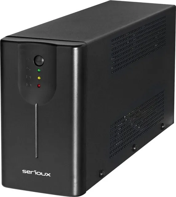 UPS Serioux Line Interactive 1200LI, Led, capacitate 1200VA/720W, 4 prize Schuko, baterie 12 V / 7.0 Ah × 2