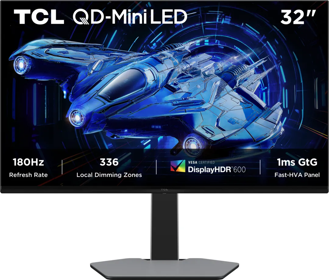 Monitor Gaming TCL 32G64, 31.5", 2560 x 1440 pixeli, Grey