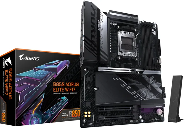 Placa de baza Gigabyte B850 Aorus Elite WIFI7, Socket AM5, DDR5, ATX