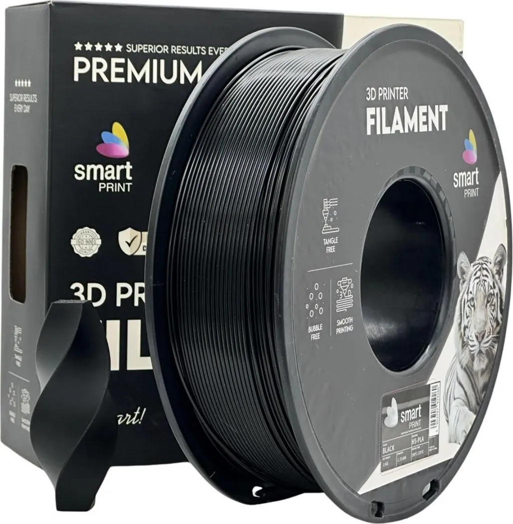 Filament 3D Smart Print, Diamentru 1.75mm, Negru