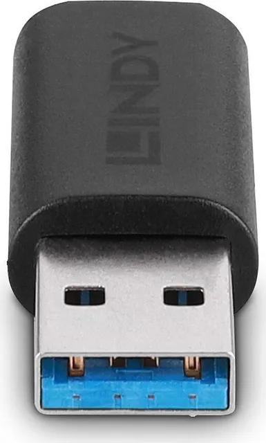 Adaptor Lindy USB 3.2 Type A to Type C, USB A/ USB C, Negru