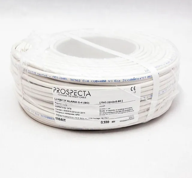Cablu alarma 8 x 0.22 + 2 x 0.50 premium, cupru 100%