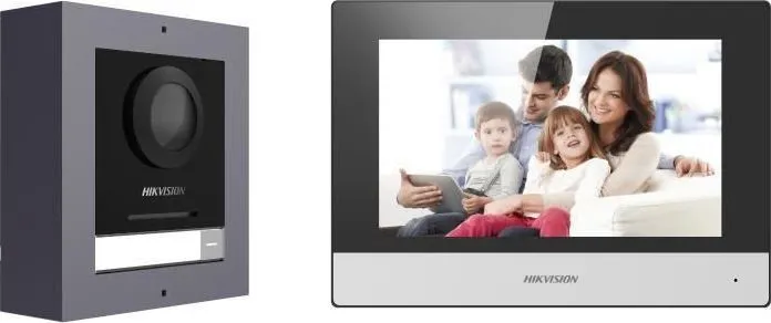 Kit videointercom IP Hikvision DS-KIS602(B)