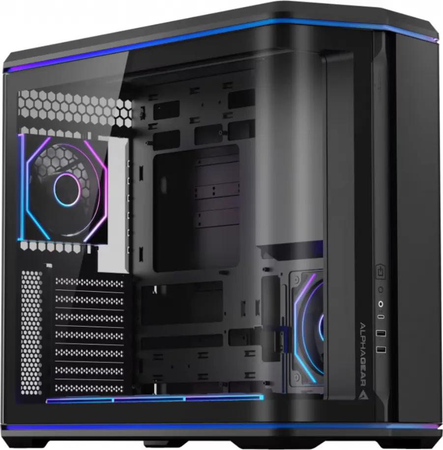 Carcasa Alphagear Nebula ARGB, Mid Tower, Black