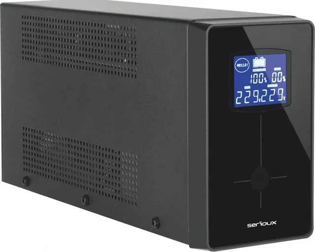 UPS Serioux Line Interactive 1200LI, ecran LCD, capacitate 1200VA/720W, 4 prize Schuko