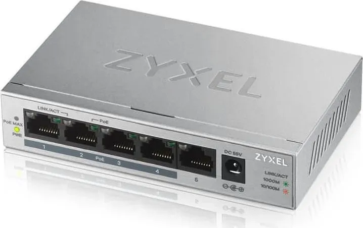 Switch Zyxel GS1005-HP, 5 Port, 10/100/1000 Mbps