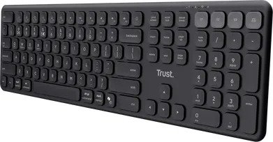 Tastatura Wireless Trust Vaiya, Negru, US English
