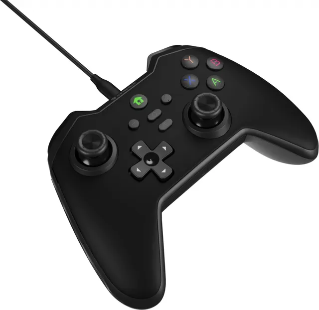 Controller cu fir Genesis Mangan 300, interfata USB, 19 butoane, negru