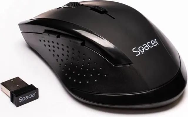 Mouse Wireless Spacer SPMO-W02, 1600 dpi, negru
