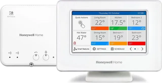 Termostat EvoHome controller multizona wireless cu wi-fi, Honeywell ATP921R3052, Touch screen