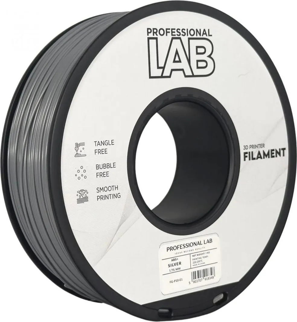 Filament 3D Proffesional Lab, Diamentru 1.75mm, Argintiu
