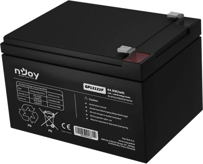 Acumulator Njoy GP12122F 12V