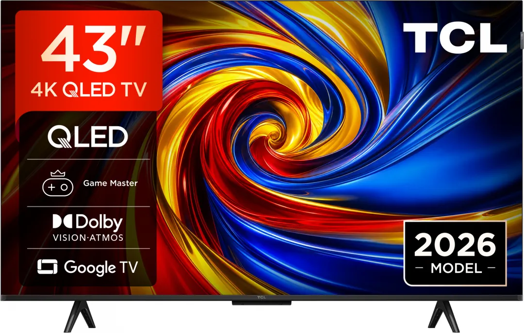 Televizor TCL QLED 43QLED780L, 108 cm, Smart Google TV, 4K, (Model 2026)