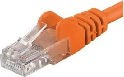 Cablu PremiumCord SPUTP002E, RJ 45/ RJ 45, 0.25m, Portocaliu