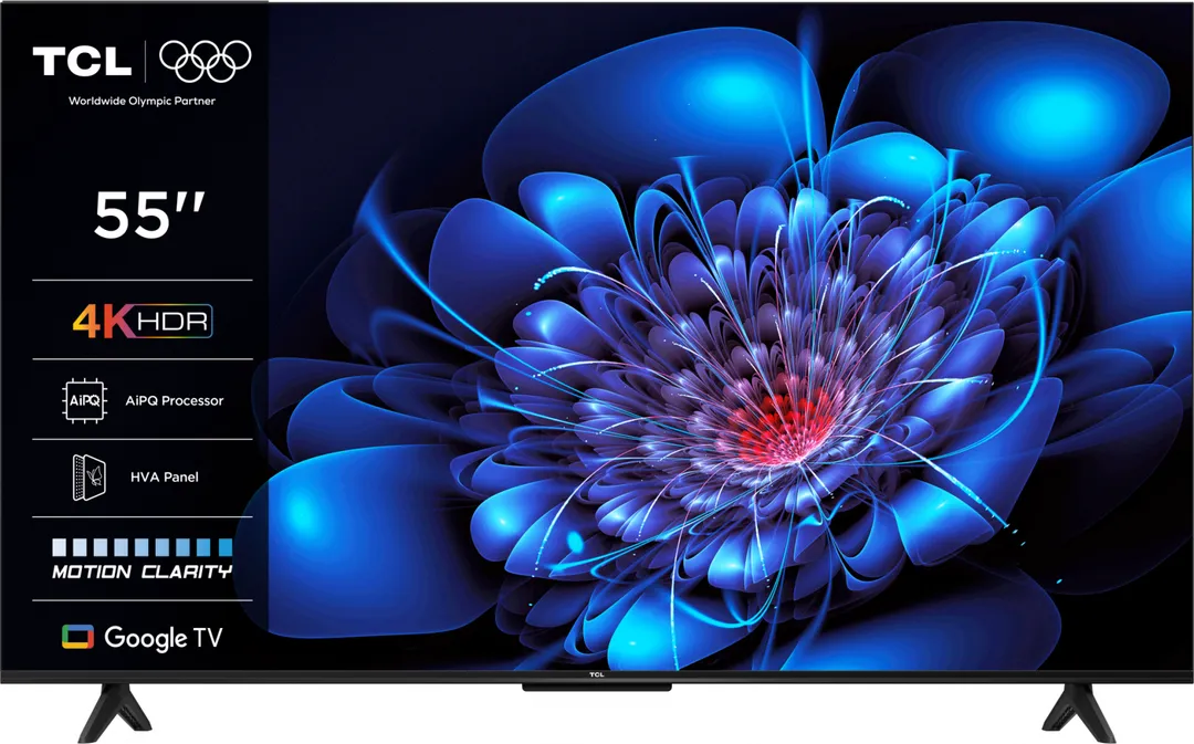 Televizor TCL LED 55P61K, 139 cm, Smart Google TV, 4K Ultra HD