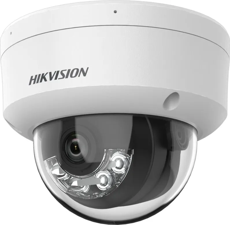 Camera de supraveghere IP Dome 2MP Smart Hybrid Light Hikvision DS-2CD1123G2-LIUF(2.8MM), lentila fixa 2.8mm