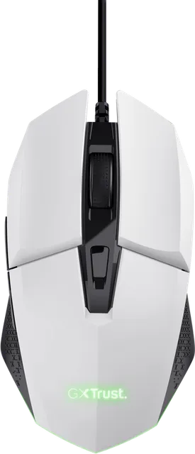 Mouse Gaming Trust GXT 109W Felox, 6400 DPI, alb