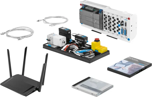 Set de echipamnte TP 260.v2 - nivel avansat - digitalizare in pneumatică - Stand educațional — Resigilat