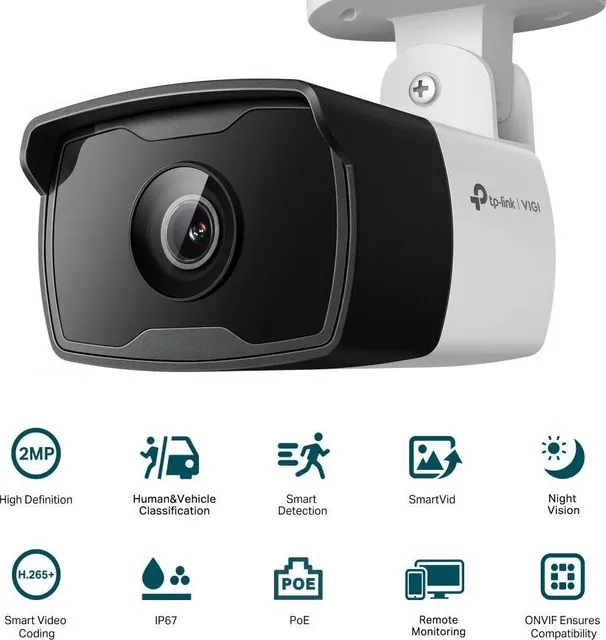 "TP-Link Camera IR de supraveghere Bullet pentru exterior VIGIC320I(4MM)