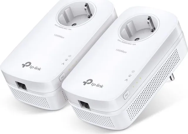 TP-Link AV1200 Gigabit Passthrough Powerline Starter Kit, TL-PA8010PKIT, HomePlug AV2, HomePlug AV, IEEE1901