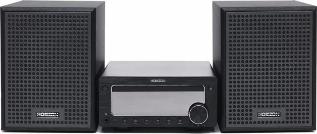 Micro Hi-Fi Speakers HAV-M7700 / System 2.0 w/ Aluminum Front Panel / 50W (25W x2) / AUX / CD — Resigilat