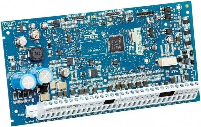 Centrala 8 zone, DSC NEO-2064NK, Extensibila la 64 zone cablate sau radio, 8 partitii, Memorie 500 evenimente