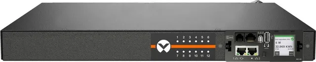 Vertiv PowerIT Rack PDU, Switched (Outlet Level), EC, 1U, input IEC 60320 C20 power inlet 230V 16A
