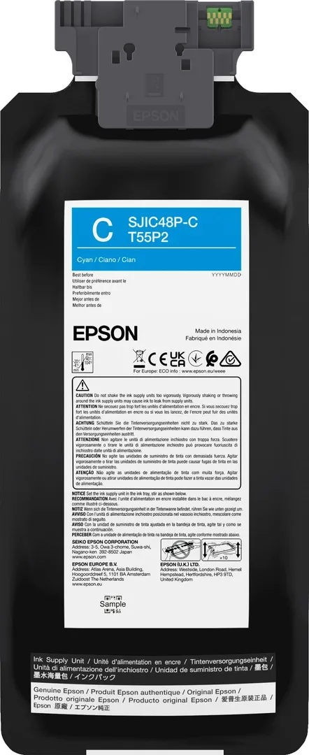 INK Cartridge CW C8000E Cyan, Sjic48P(C)