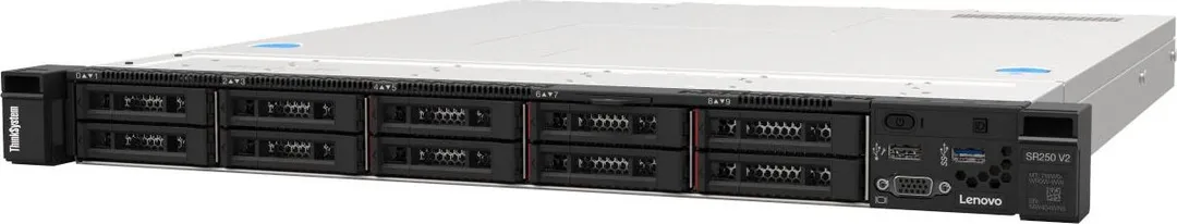 SR250 V2 Xeon E-2378 (8C 2.6GHz 16MB Cache/65W), 1x16GB, O/B, 2.5" HS (8), 5350-8i, HS 450W, XCC Ent