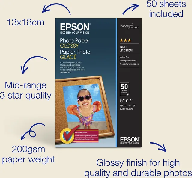 Hartie FOTO Epson 5x7 50 COLI