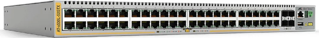 L3 Stackable Switch, 48x 10/100/1000-T, 4x SFP+ Ports and dual fixed PSU, EU Power Cord