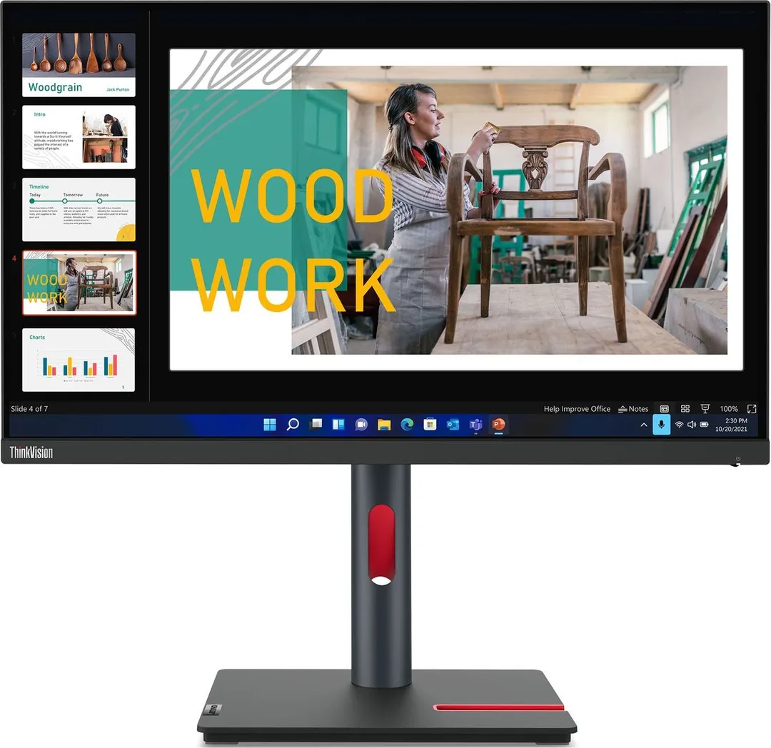 Monitor ThinkVision P24q-30, 23.8", WLED, 16:9, 2560x1440