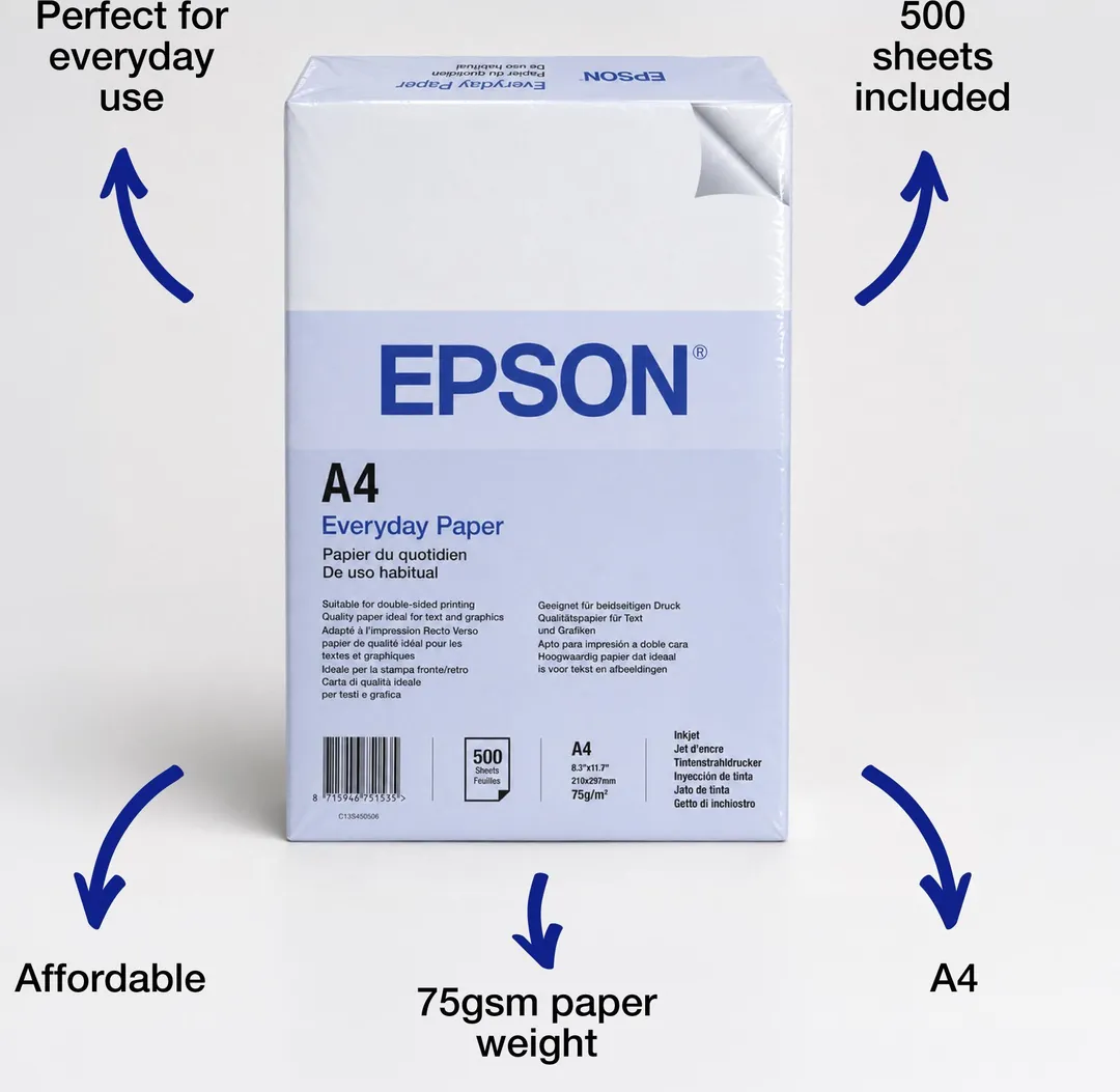 A4 Everyday Paper 75gsm, 500 sheets