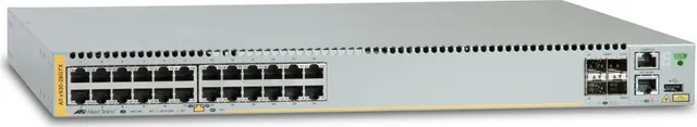 24 x 10/100/1000BASE-TX ports, 2 x SFP+ ports, 2 x SFP+/Stack ports, 1 x Expansion module and dual h