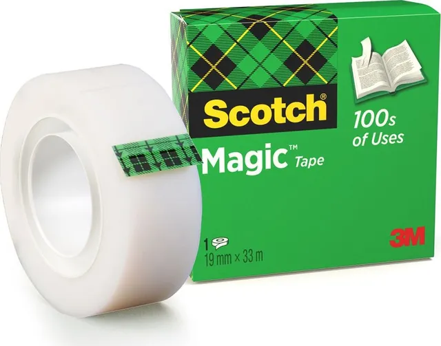 Banda adeziva invizibila mată 3M Scotch® Magic™, 19 mm x 33 m, 1 rola/ pachet
