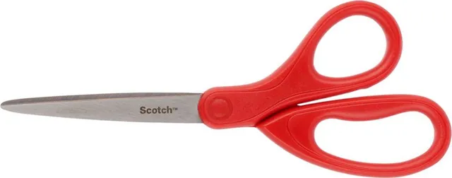 Foarfeca Scotch universala, 18 cm, otel, rosu