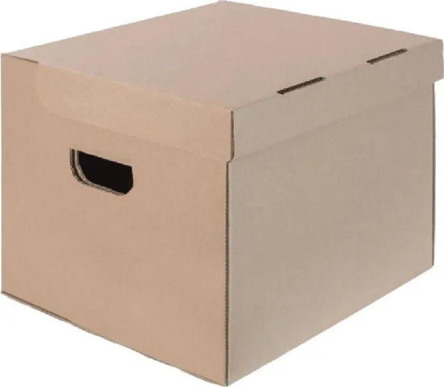 Cutie carton autoformare transport arhivare 5 bibliorafturi, 410x330x300 mm, kraft