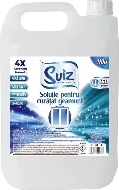 Detergent pentru spalat geamuri Glass Cleaner Thomas Maister, cu alcool, 5 litri