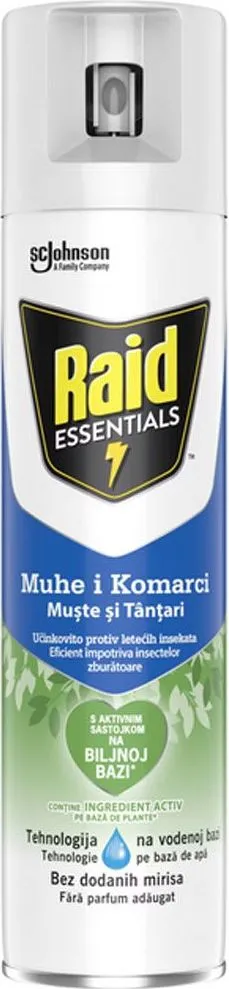 Raid Essential Muste si Tantari, fara misro, 400ml
