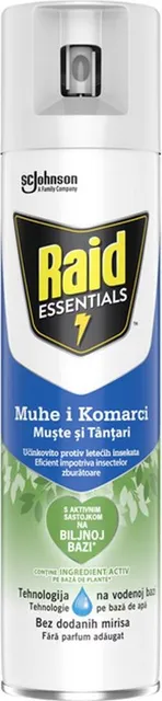 Raid Essential Muste si Tantari, fara misro, 400ml