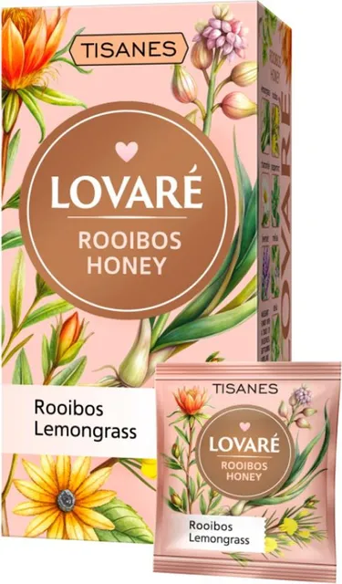 Ceai Lovare Rooibos Honey, 24 plicuri/cutie