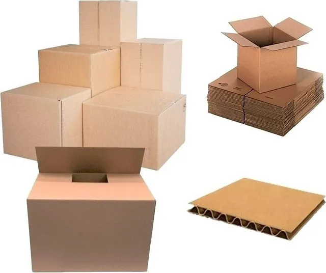Cutii pliate din carton, 450 x 320 x 300 mm, 10 bucati/set
