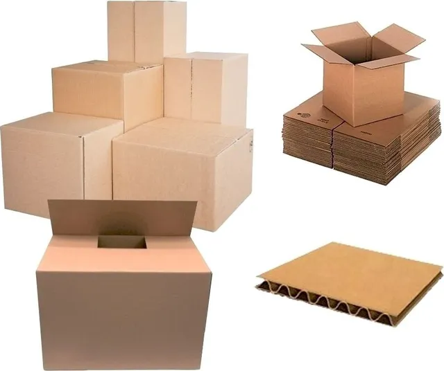 Cutii pliate din carton, 800 x 400 x 400 mm, 10 bucati/set