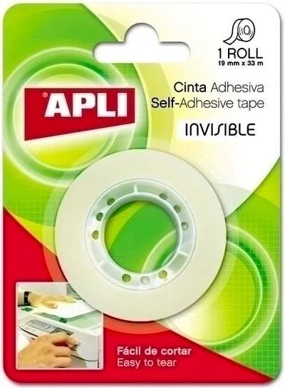 Banda adeziva Apli Invisible, 19 mm x 33 m (AL011168buc)